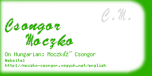 csongor moczko business card